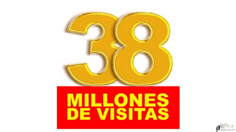 SÁBADO 8 ENERO 2022 llegamos a 38.000.000 millones de visitas a esta pagina web