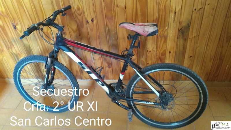 Policiales 23 Enero 2022 Recupero de una bicicleta sustraida en San Carlos Centro