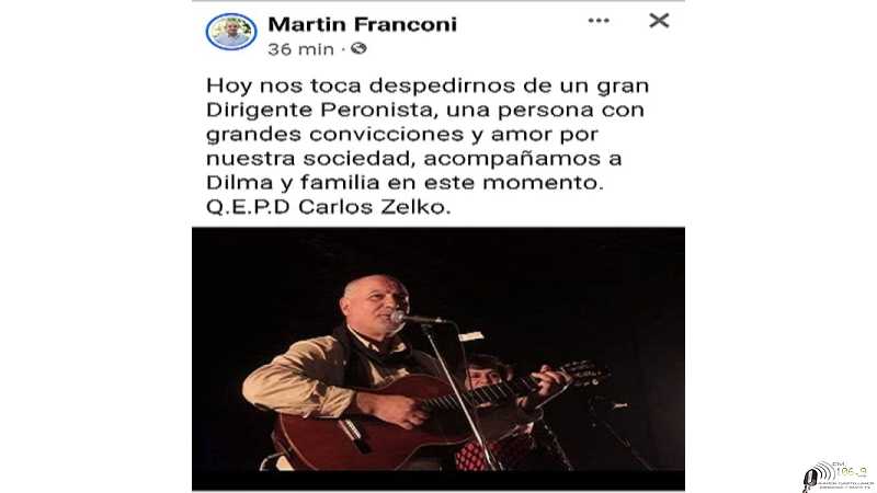 Falleció Carlos Zelco gran profesional
