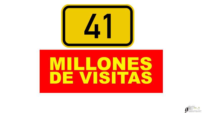 Superamos las 41 millones de visitas en esta página  Gracias 