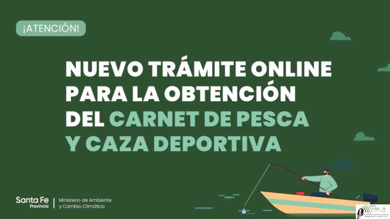 Nuevo trámite online para el carnet de pesca y caza deportiva
