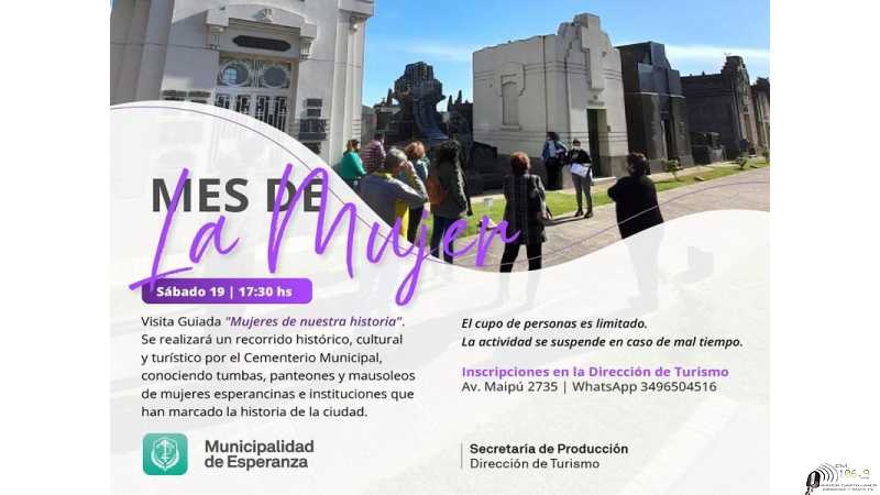 Sábado 19 marzo 17 horas visita guiada en cementerio local 