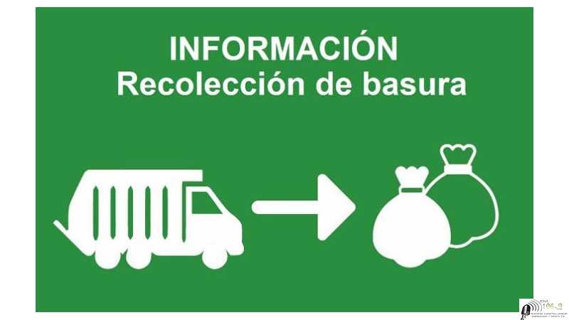 Modificación desde es lunes 28 de marzo en  recolección de residuos domiciliarios en la zona centro