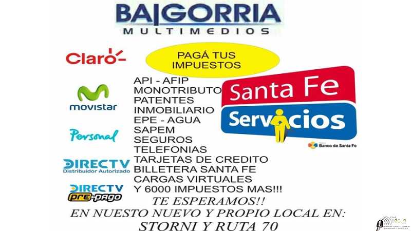 Baigorria Multimedios inaguró su nuevo local en Ruta 70 y Storni