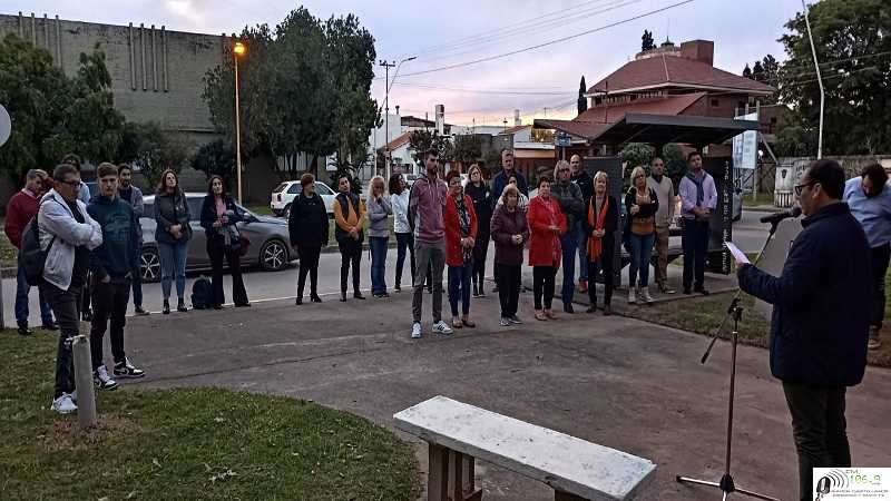 En el pasaje Pte. Juan D. Perón  hombres y mujeres de trabajo dijeron presente en este 1° DE Mayo