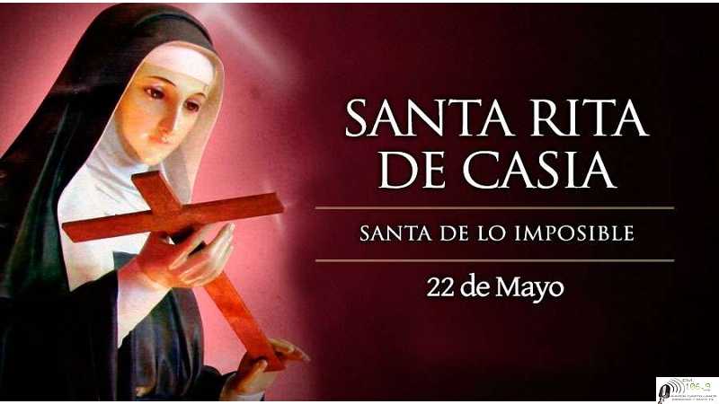 El 22 de mayo se celebrará nuevamente la fiesta de Santa Rita de Cascia.