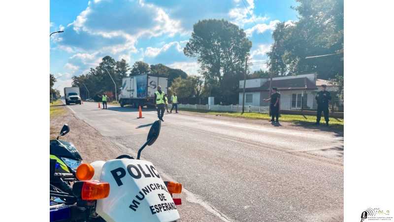 Esperanza continuan los controles sobre el transporte de alimentos