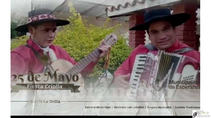 Gran Fiesta Criolla del 25 de Mayo. En barrio La Orilla Predio el Señuelo entrada libre y gratuita!