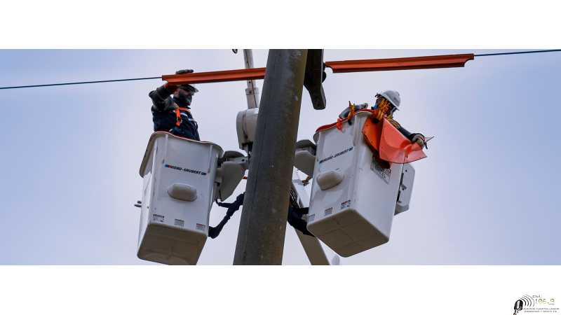 La EPE realiza obras de mejoras en Barrio Centro. El trabajo está previsto para el próximo viernes 17 por la mañana.