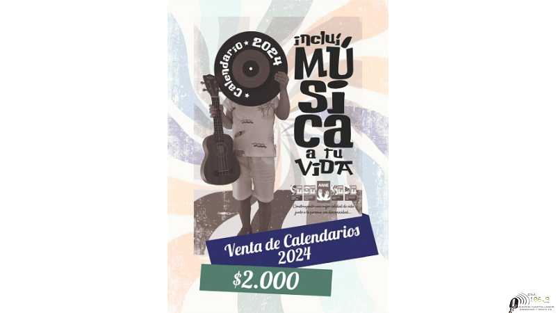 AANE Calendario 2024 “INCLUÍ MÚSICA EN TUS DÍAS”, lo que implica un colaboración muy significativa para la  organización.