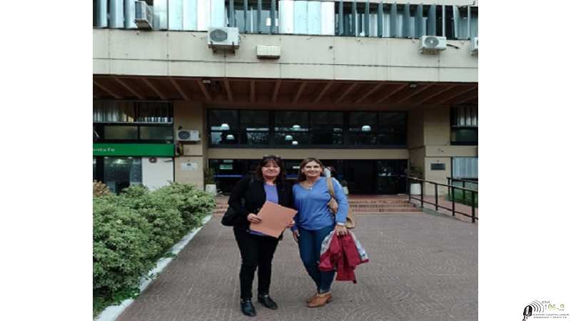 Seccionales de Amsafe Las Colonias Claudia Medina y su adjunta Vallejos Marcia presentaron un escrito  a la Dirección Provincial de Bienestar Docente