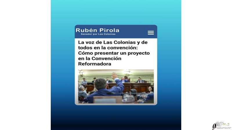 Ruben Pirola lleva la Voz de Las Colonias a la Reforma Constitucional