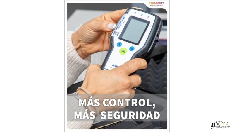Munipalidad SeguridadVial Incorporo un nuevo alcoholímetro de última generación