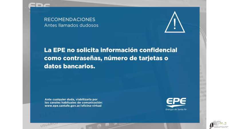  La EPE advierte sobre falsas llamadas a usuarios de Esperanza