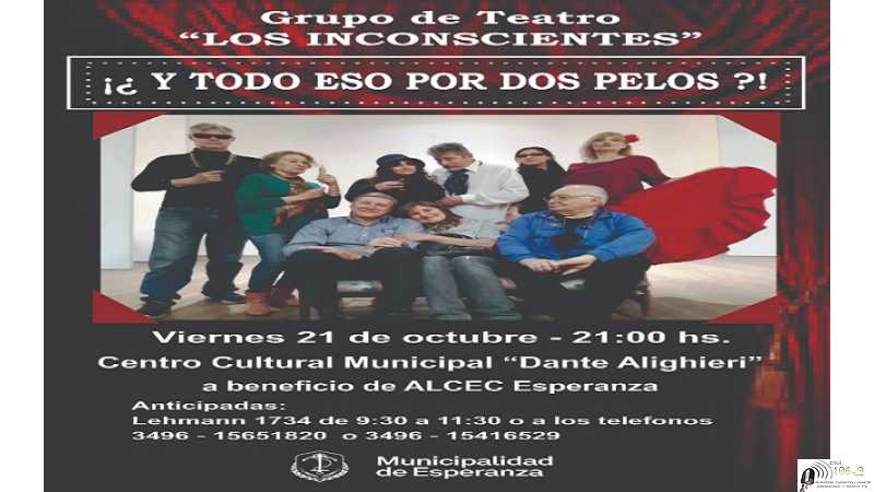 Viernes 21 Octubre nueva obra de teatro para disfrutar