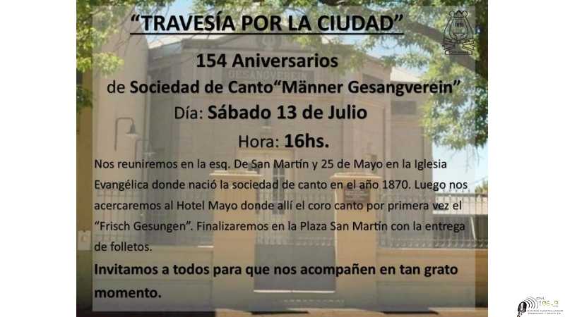 Agenda! este sábado acompañanos al recorrido de Sociedad de Canto.