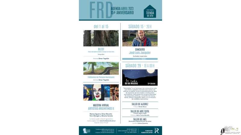 Agenda ABRIL FRD los invitamos a disfrutar de nuestras actividades