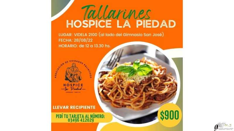 Hospice La Piedad  Venta de tallarines. Agradecemos que nos ayuden a difundir y adquirir 28-8-2022