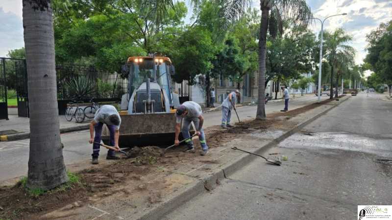 Habrá desvíos sobre la avenida De los Colonizadores por trabajos de mantenimiento en el cantero central