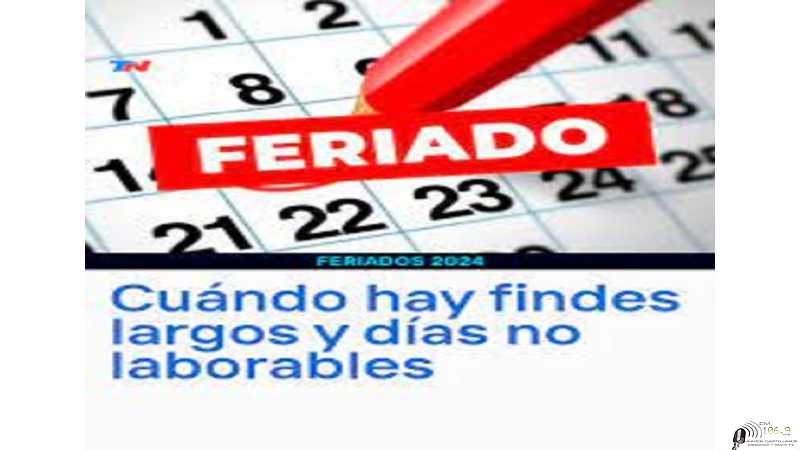 Ver aqui fechas que serán feriados en Argentina en el 2024