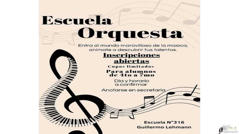 Esc Guillermo Lehmann ofrece aprender música