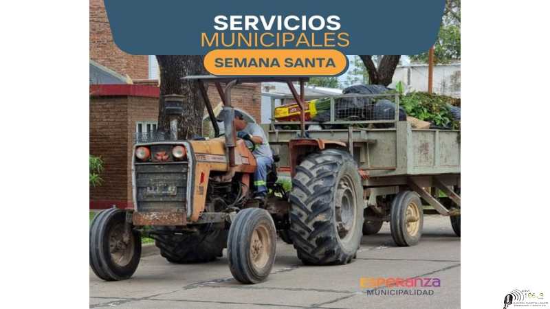 Esperanza #ServiciosMunicipales Te compartimos información sobre la prestación de servicios durante el fin de semana largo