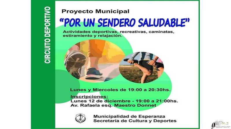 Por un sendero saludable presenta el Municipio