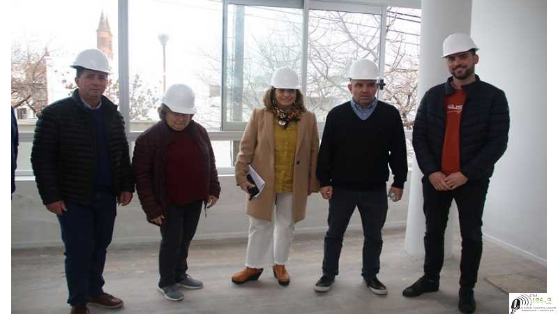 Silvina Frana, Ministra de Infraestructura Servicios Públicos y Hábitat de la Provincia, visito el Correo