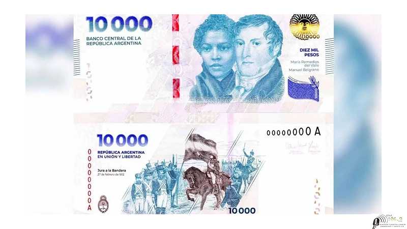 Así es el nuevo billete de 10.000 pesos, El Banco Central de la República Argentina (BCRA) ya puso en circulación