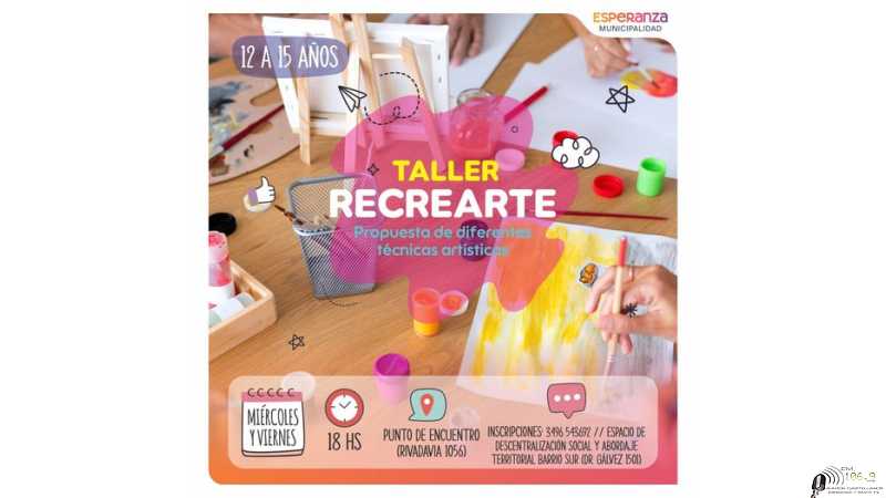 Invitan a cursos recrearte para jovenes de 12 a 15 años