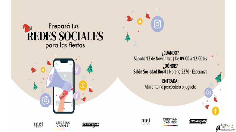 Cristian Camissi invita a estas posibilidades de las Redes Sociales para las fiestas