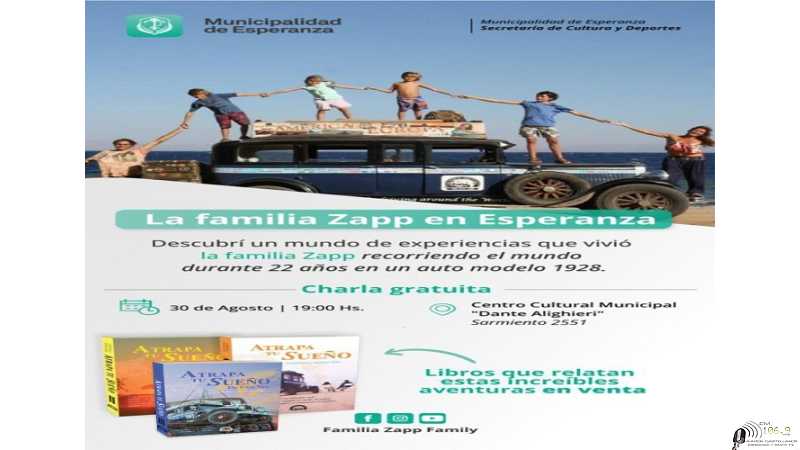 La Flia Zapp que recorren el mundo con un auto 1928 desde hace 22 años estarán en Esperanza 30-8-2022
