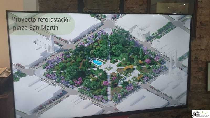 Rodrigo Müller, realizó la presentación del proyecto de remodelación de plaza San Martín