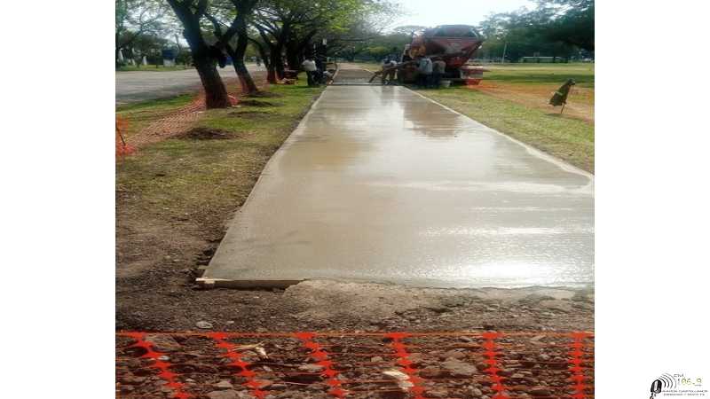 Martín Franconi confirmó el inicio de las obras de la nueva vereda en el Parque de la Agricultura (ver planos obra)