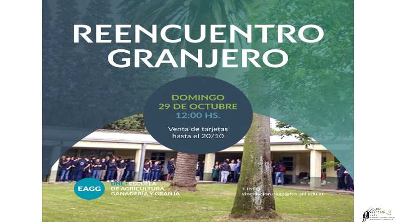 Escuela de Agricultura, Ganadería y Granja, reencuentro granjero , domingo 29 de octubre