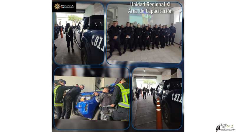 Policiales Dto Las Colonias Se desarrollo Capacitación para Personal Policial