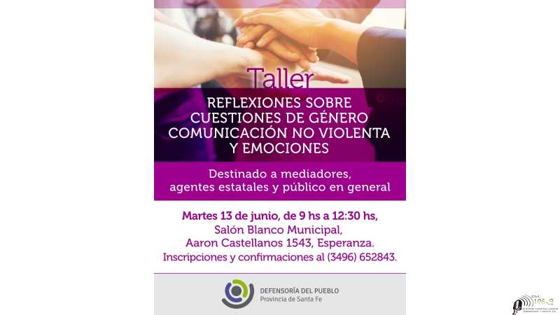 Este martes presentación de mediadores comunitarios y taller