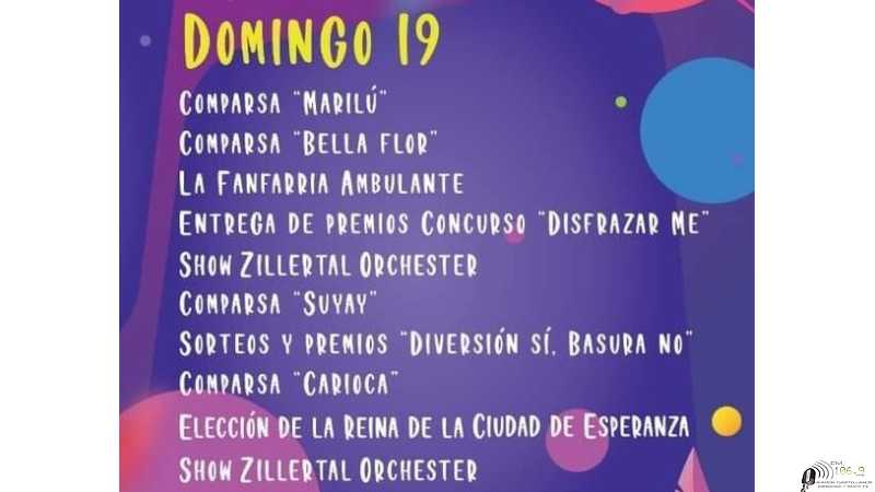 Hoy domingo continuan los Corsos en Avda Argentina