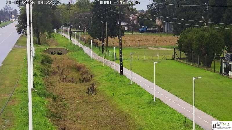Más seguridad para quienes transitan por la ciclovía aledaña a Ruta Provincial N° 6 Habilitamos nuevas cámaras de videovigilancia sobre la ciclovía