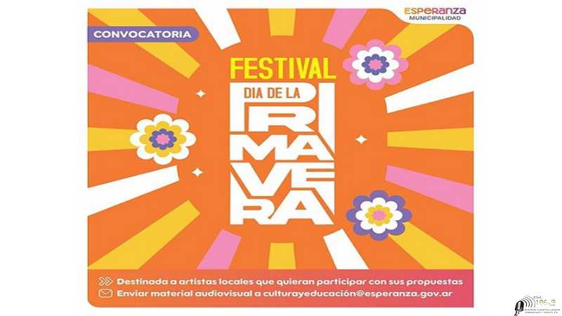 Municipalidad convoca a quienes quieran estar actuando en el Dia de la Primavera