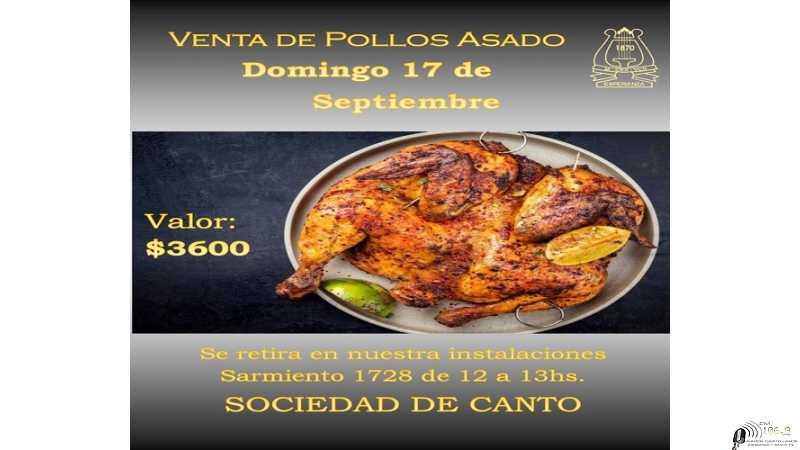 Venta de pollos a beneficio de Sociedad de Canto. 17 de Septiembre