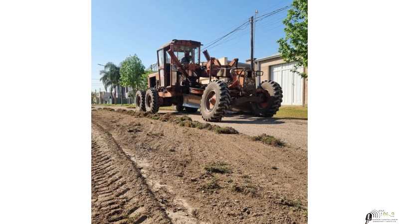 Mejoramiento Barrial Se realizan tareas de reparación y mejoramiento de calle Denner entre Bosch y Janssen