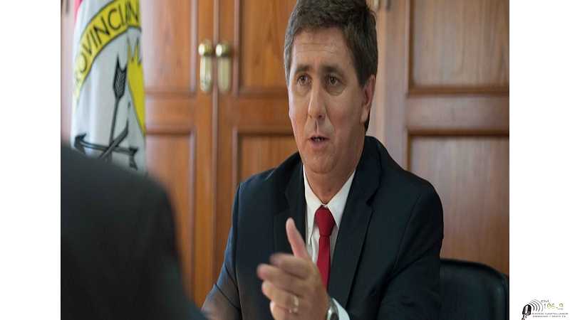 Ruben Pirola en gestiones para la localidad de Elisa