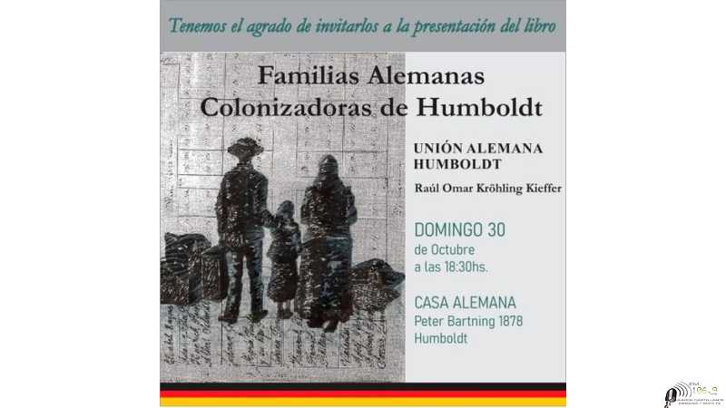 Domingo 30 de Octubre 18:30hs Casa Alemana, HUMBOLDT Los Esperamos!