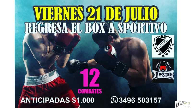 Regresa el Box a Esperanza  El viernes 21 de julio en Sportivo del Norte, aqui las peleas.a desarrollar