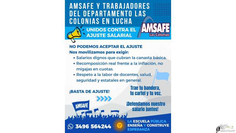 Amsafe Las Colonias en Plan de Lucha