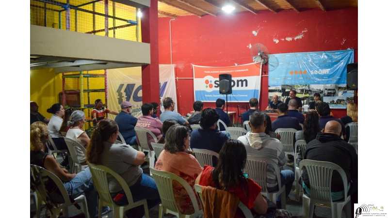 Este jueves 26 de marzo, trabajadores municipales de la ciudad de Esperanza participaron de una reunión convocada por SEOM