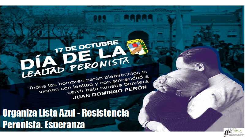 Compañeras, compañeros.  LUNES 17 - 18:00 Hs se convoca a la militancia a participar del acto conmemoración por el 