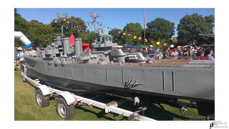 Privilegio de contar en nuestra ciudad con una réplica a escala de 8 metros de largo del crucero ARA General Belgrano
