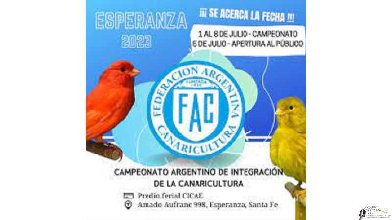 Canaricultores de todo el Pais con mas de 45.000 canarios estaran en Esperanza